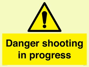 Danger shooting in progress